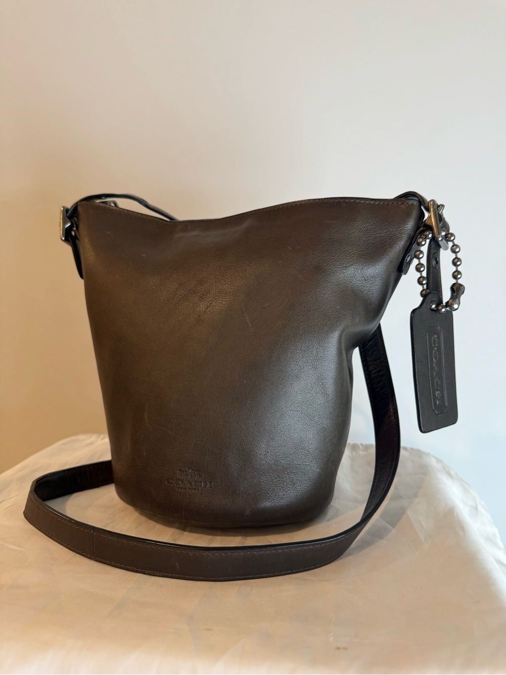 RARE! Vintage Coach Bleecker Sport Mini Duffle Bucket Bag- Mahogany